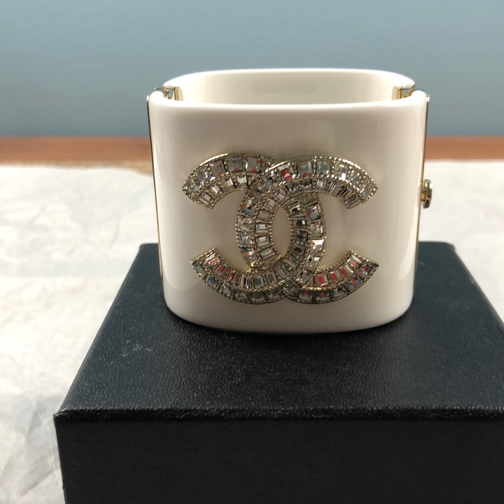White cuff bracelet